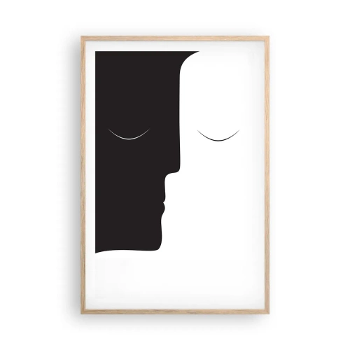 Plakat w ramie jasny dąb - Jedność przeciwieństw - 61x91 cm