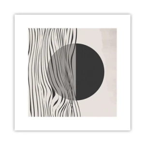 Plakat - Kompozycja połowiczna - 30x30 cm