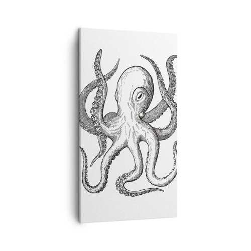 Obraz na płótnie - Tańcząca z falami - 45x80 cm