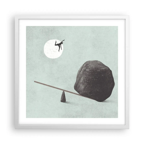 Plakat w białej ramie - Spełnione marzenie - 50x50 cm