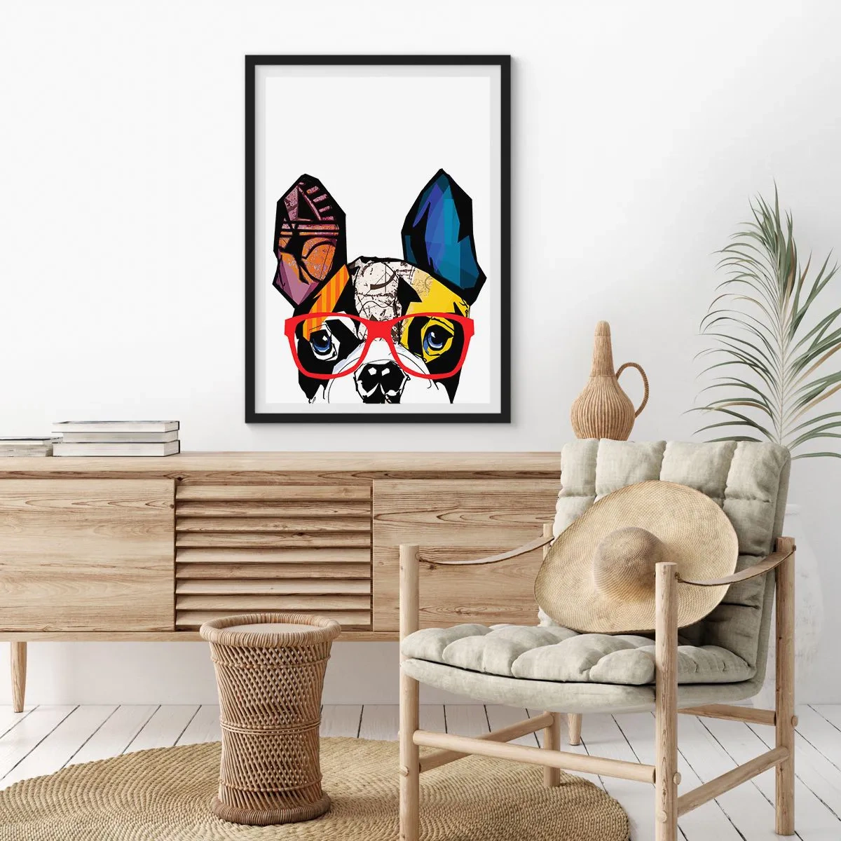 Plakat w czarnej ramie - Intelektualista - 40x50 cm