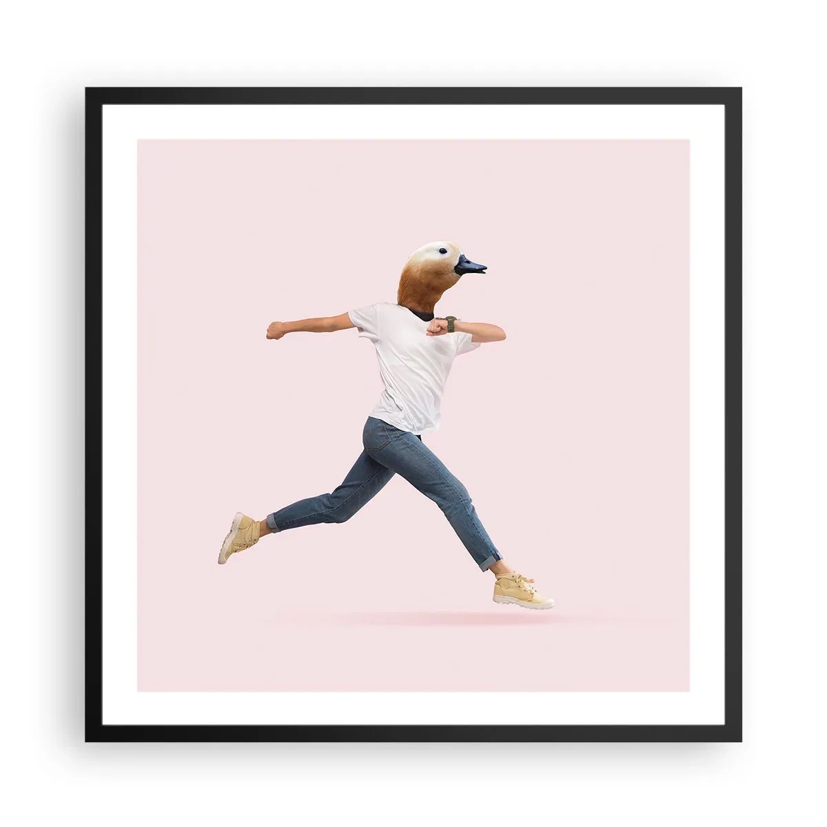 Plakat w czarnej ramie - Szczypta absurdu - 60x60 cm