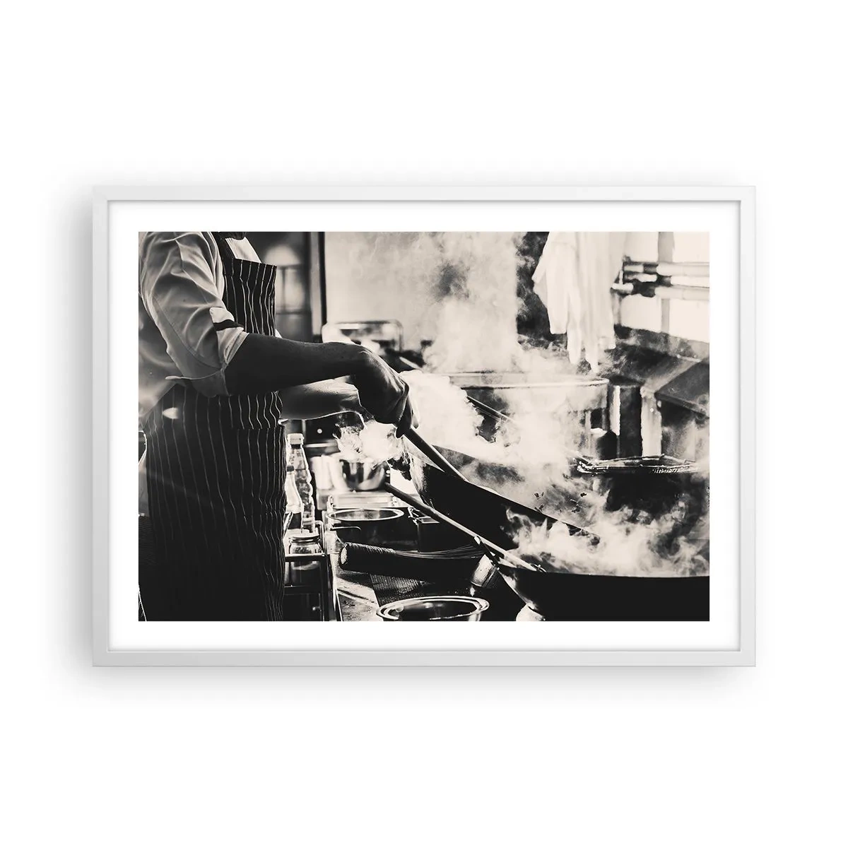 Plakat w białej ramie - Alchemia smaków - 70x50 cm