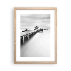 Plakat w ramie jasny dąb - W siną dal - 30x40 cm