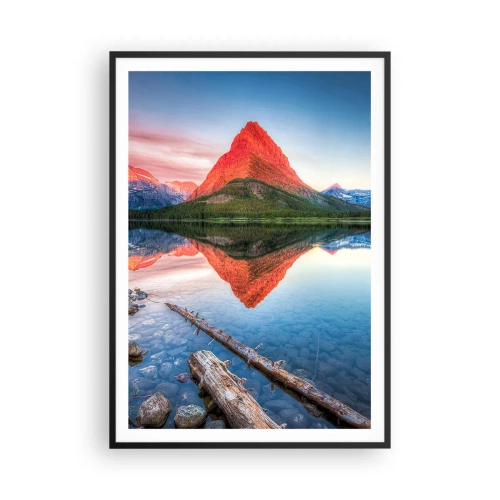 Plakat w czarnej ramie - Żar i chłód - 70x100 cm