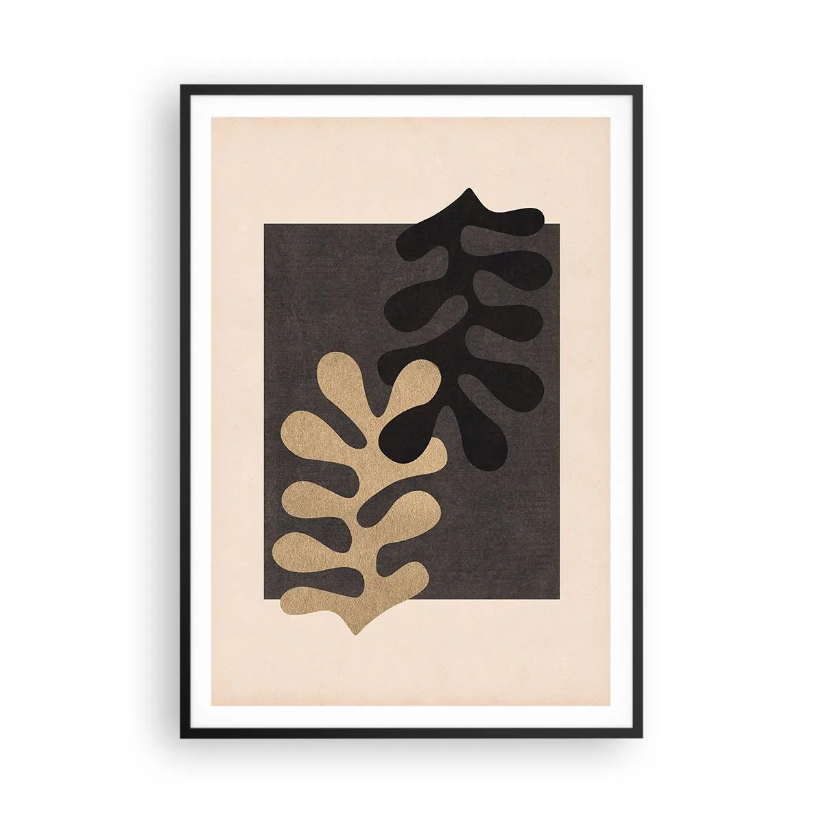 Plakat w czarnej ramie - Brak i dopełnienie - 70x100 cm