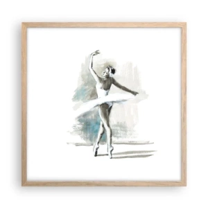 Plakat w ramie jasny dąb - Zaklęta w łabędzia - 50x50 cm