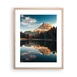 Plakat w ramie jasny dąb - Pejzaż podwójny - 40x50 cm