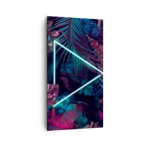 Obraz na płótnie - Ogród w stylu disco - 55x100 cm