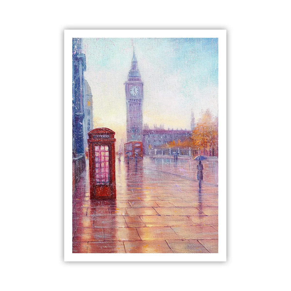 Plakat - Londyński jesienny dzień - 70x100 cm