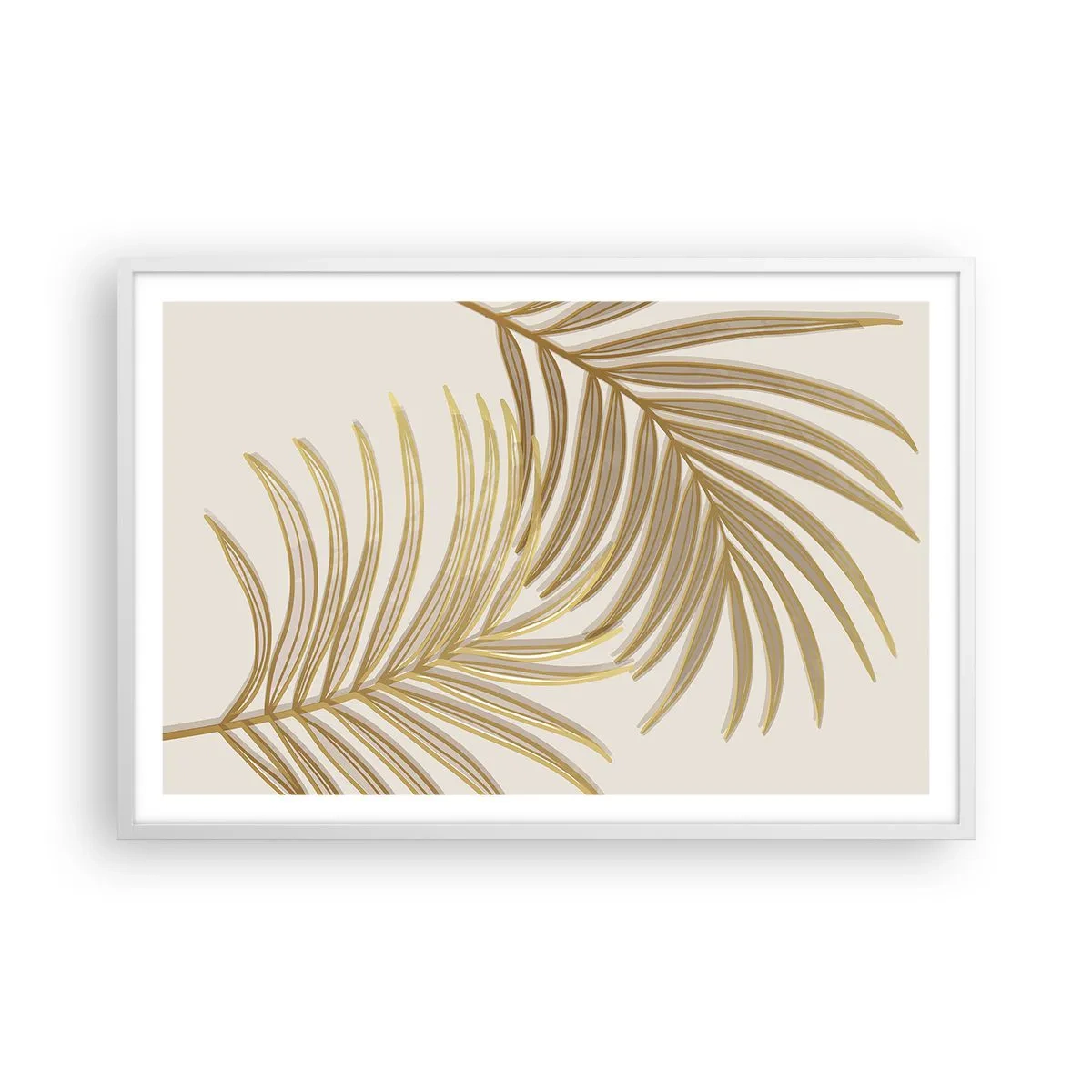 Plakat w białej ramie - Złota Palma! - 91x61 cm