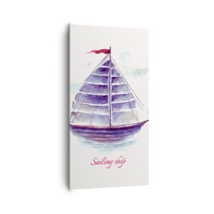 Obraz na płótnie - Pełnych żagli i spokojnej wody - 65x120 cm