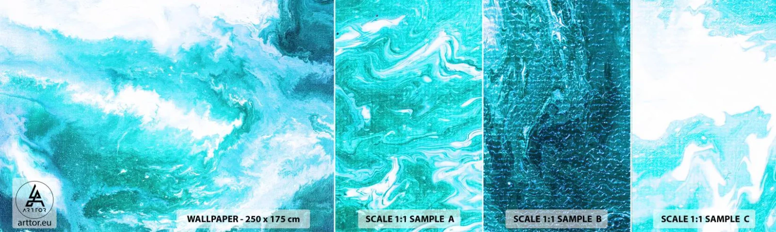 Fototapeta Próbka Samoprzylepna Deluxe Sticker - W jądrze żywiołu - Abstrakcja, Sztuka, Nowoczesny Wzór - 100x30 cm