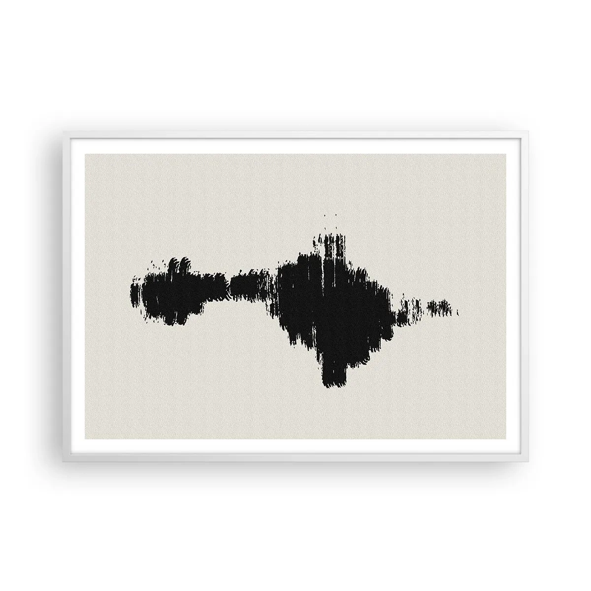 Plakat w białej ramie - Drgania wyobraźni - 100x70 cm