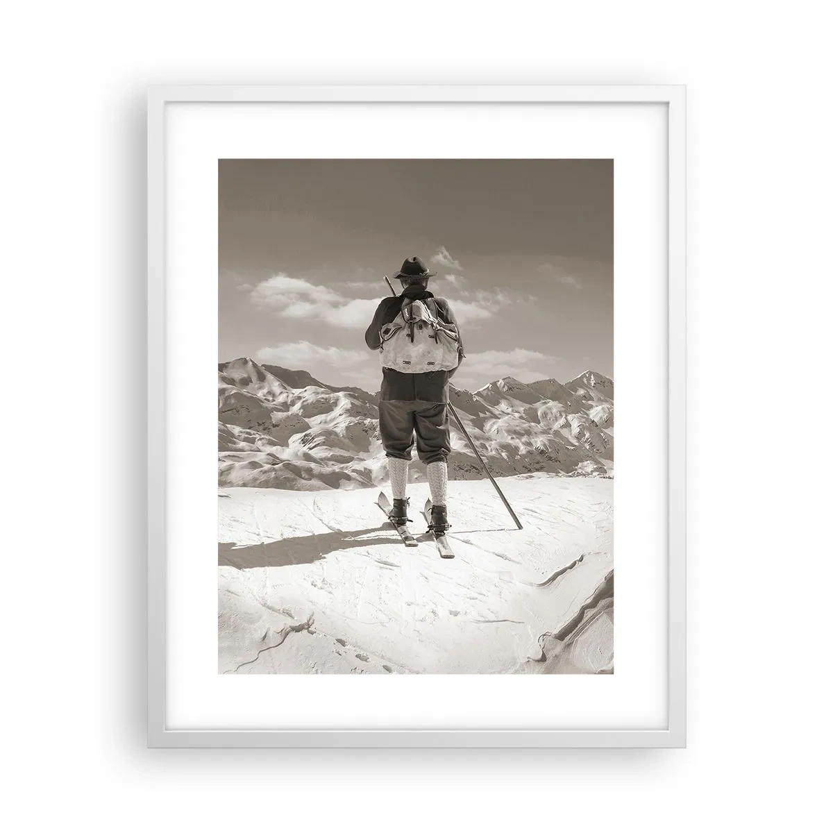 Plakat w białej ramie - A góry te same - 40x50 cm