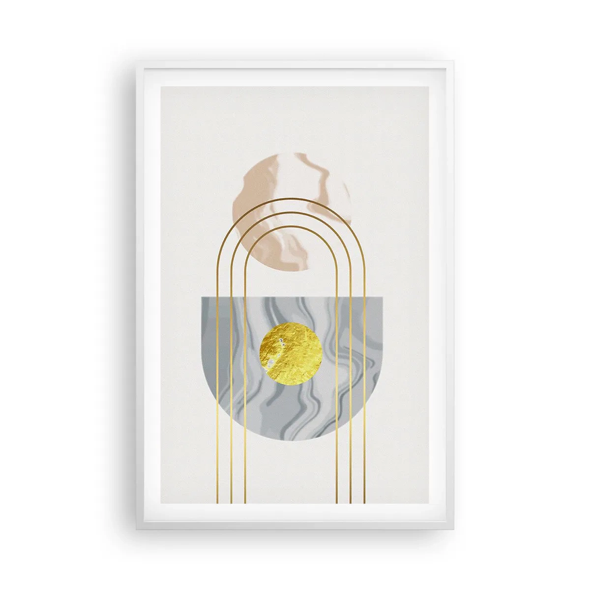 Plakat w białej ramie - Jasność i blask - 61x91 cm