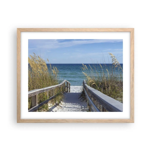 Plakat w ramie jasny dąb - W słońcu, na wietrze - 50x40 cm
