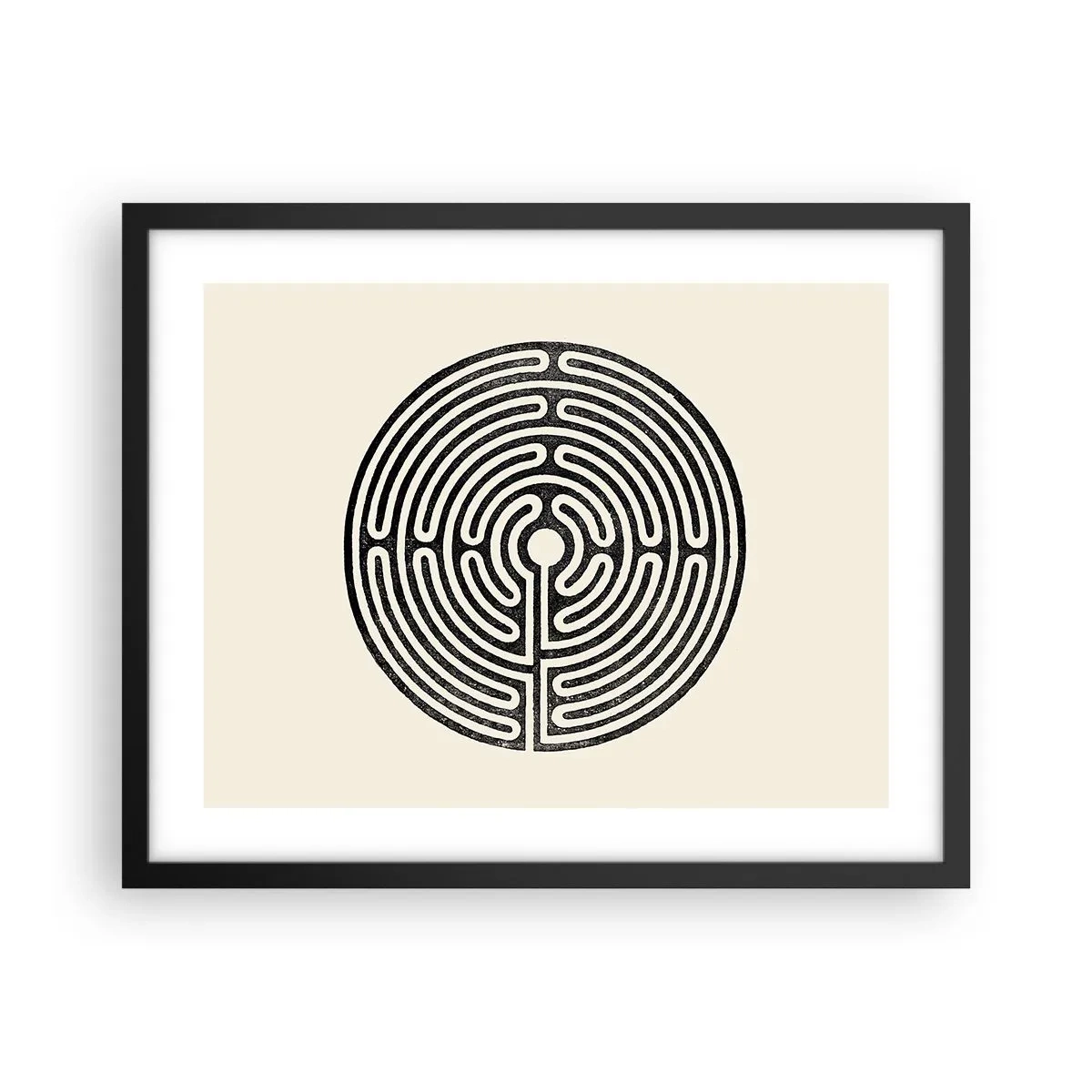 Plakat w czarnej ramie - Tajemniczy porządek - 50x40 cm