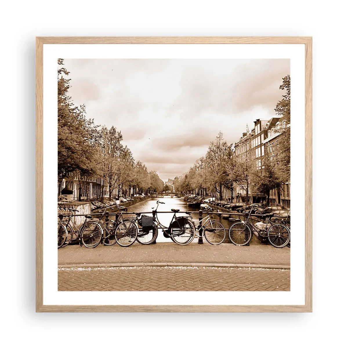 Plakat w ramie jasny dąb - Holenderskie klimaty - 60x60 cm