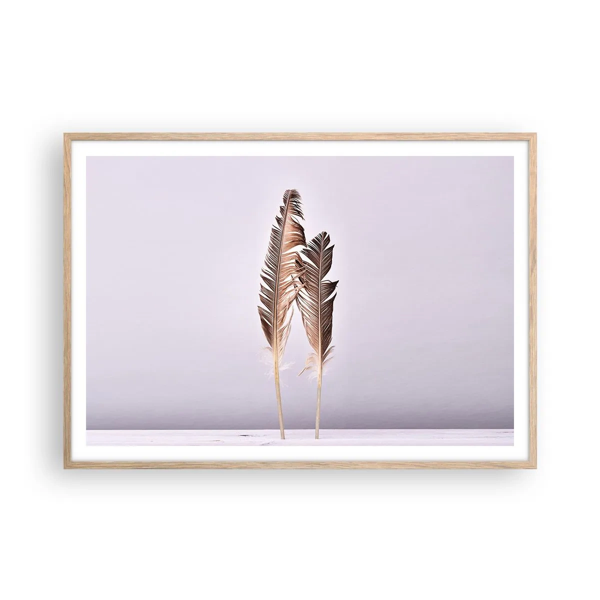 Plakat w ramie jasny dąb - Przeciw nicości - 100x70 cm