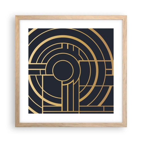 Plakat w ramie jasny dąb - Obroty rzeczy - 40x40 cm