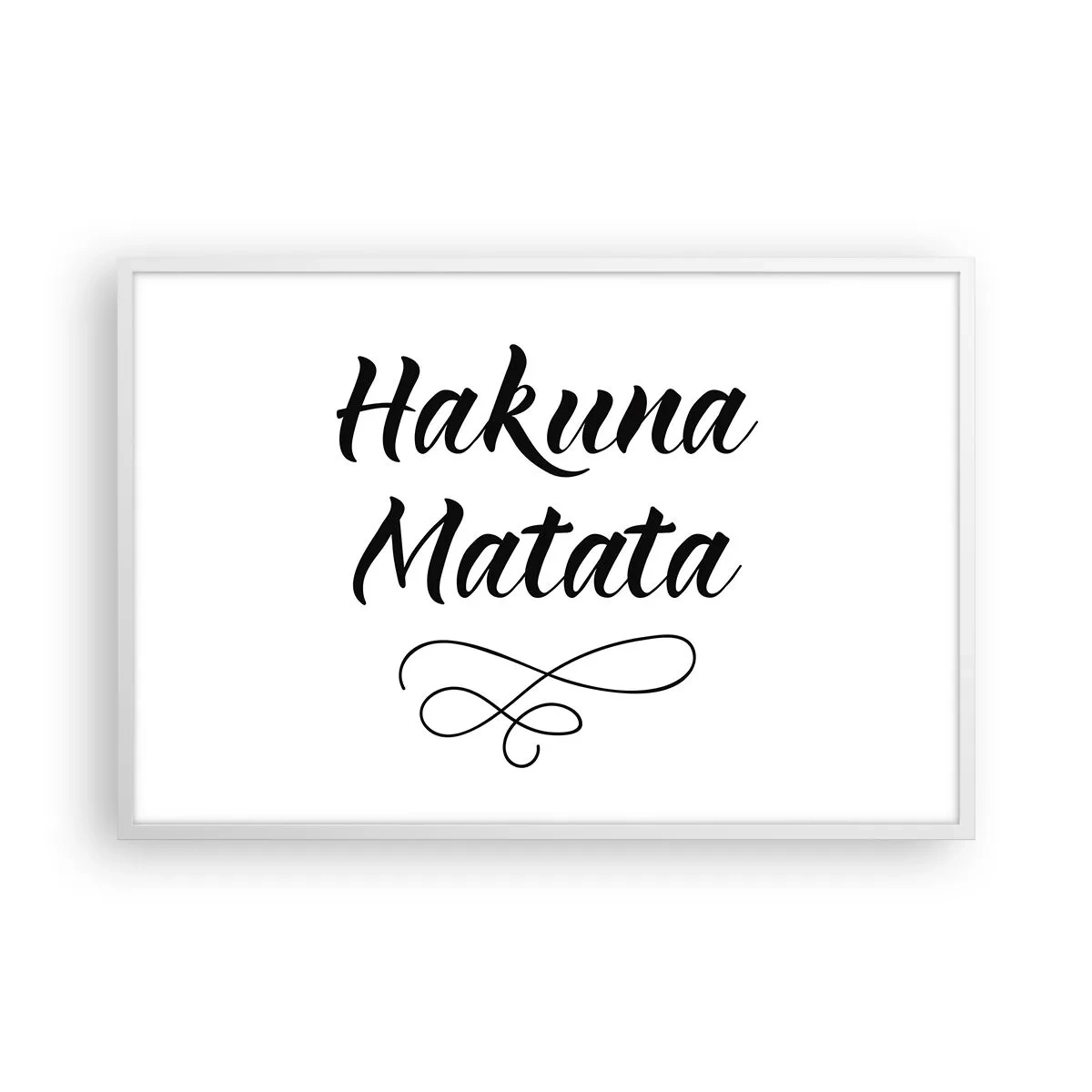 Plakat w białej ramie - Najlepsza rada - 91x61 cm