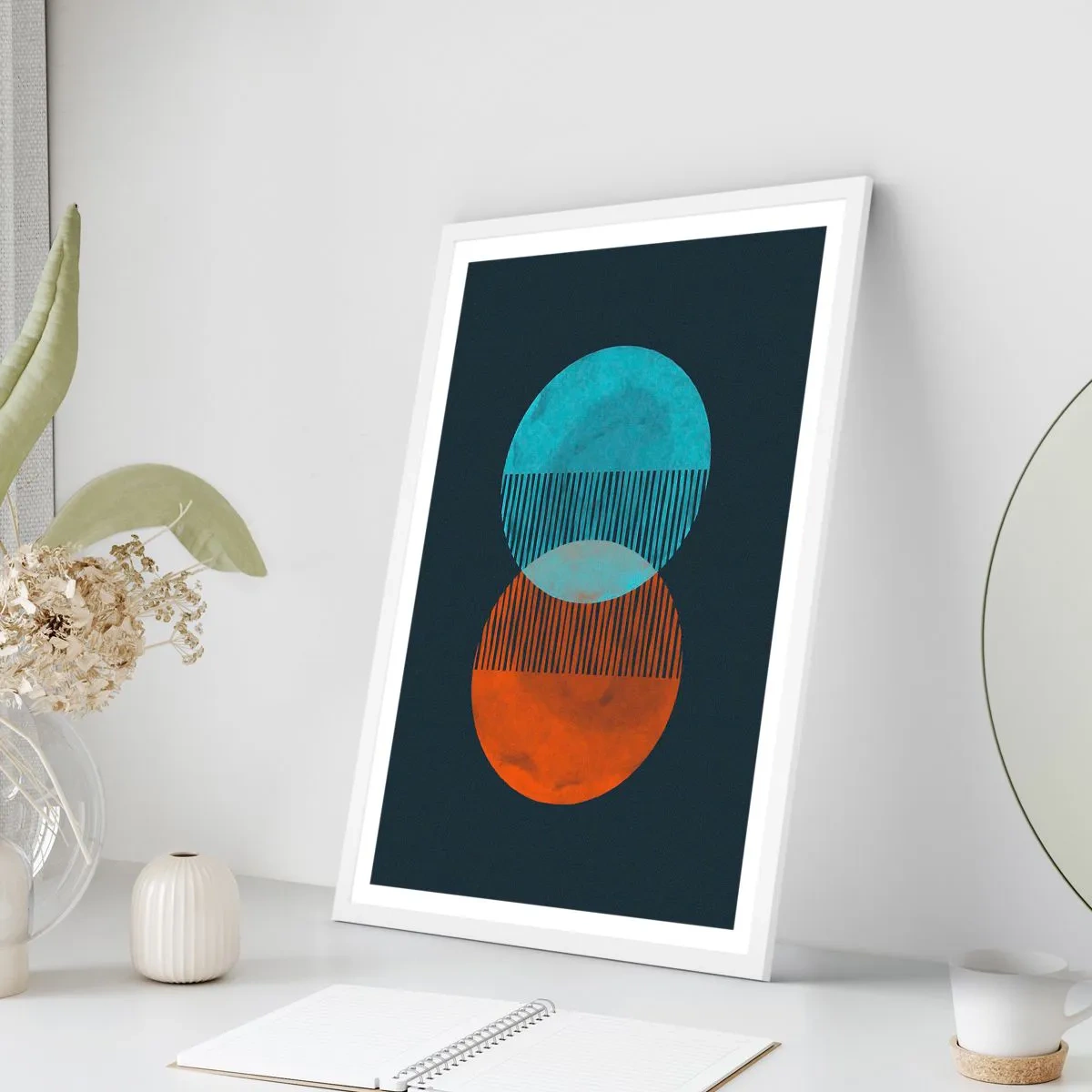 Plakat w białej ramie - Astronomiczna fantazja - 40x50 cm
