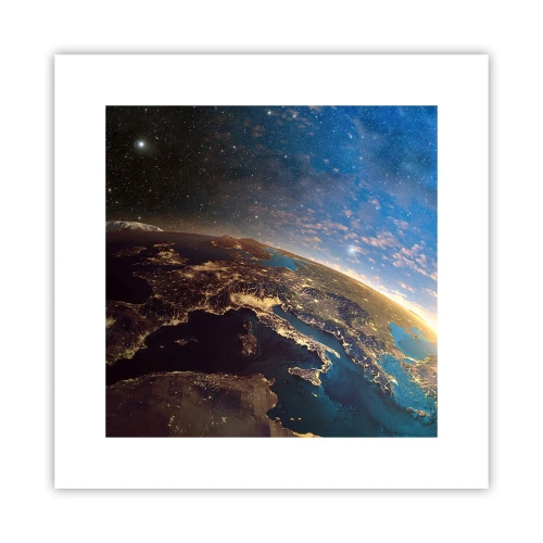 Plakat - Spójrzmy na siebie z dystansu - 30x30 cm