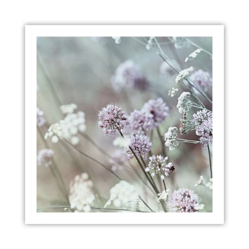 Plakat - Słodkie filigrany ziół - 60x60 cm