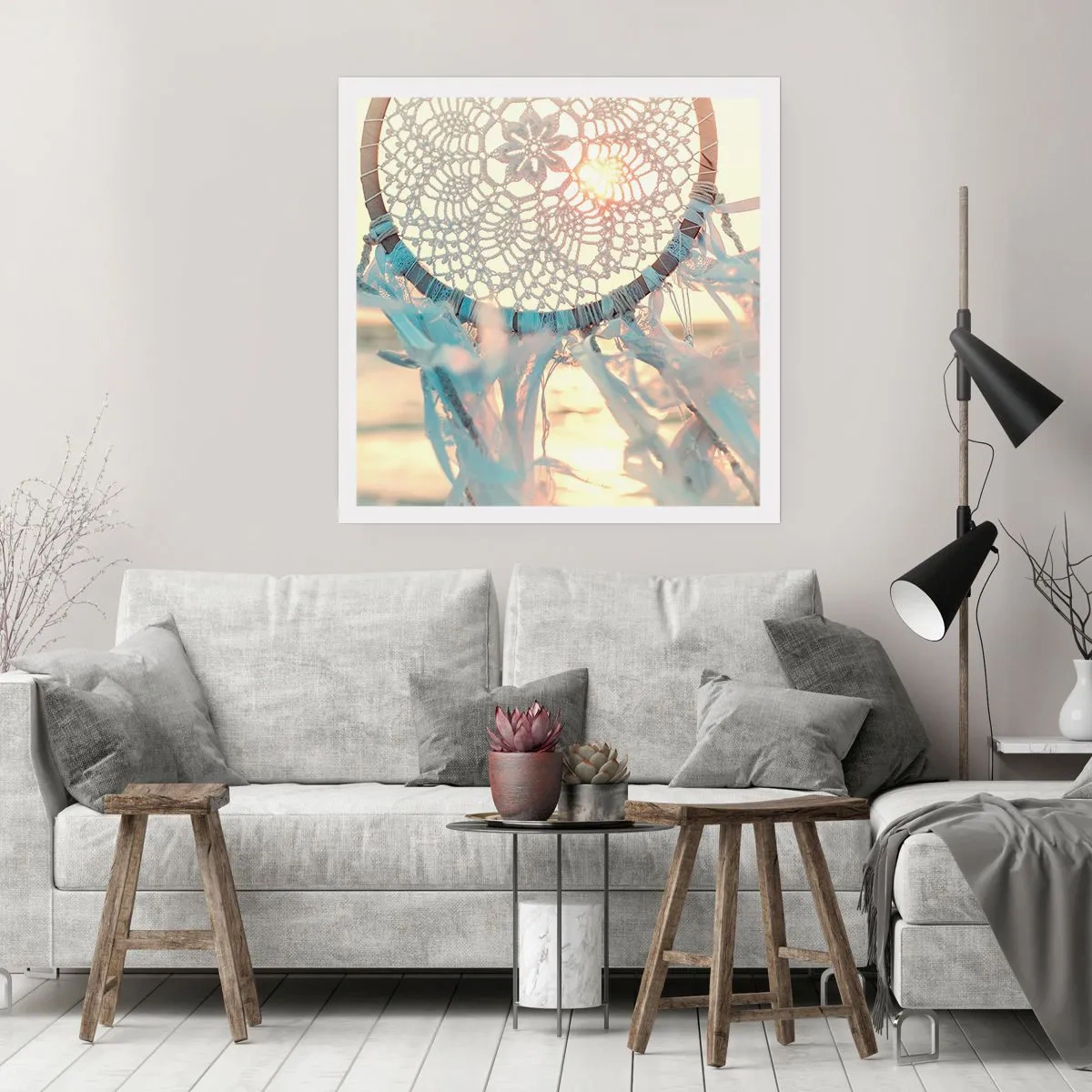 Plakat - Koronkowy totem - 50x50 cm