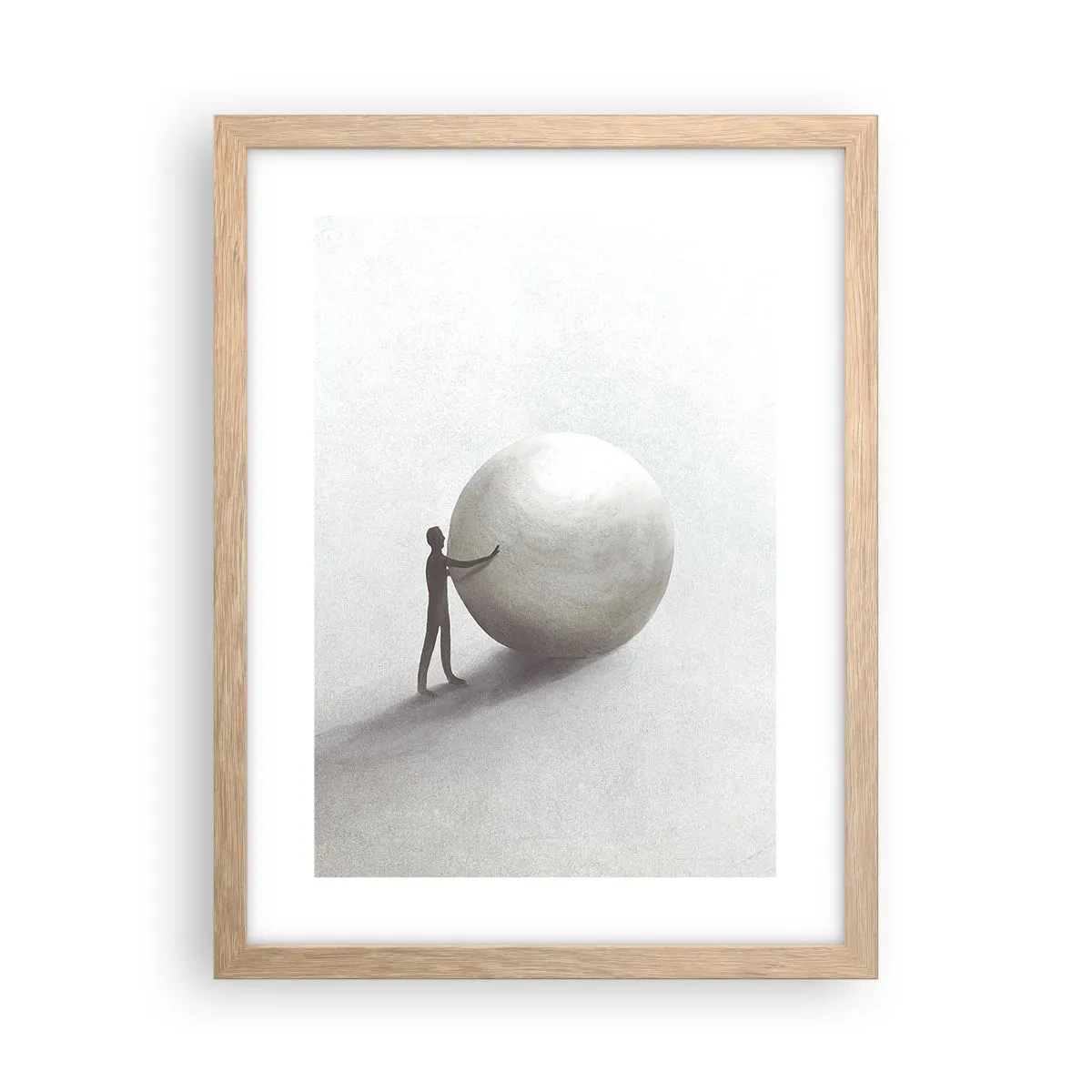 Plakat w ramie jasny dąb - Gra życia - 30x40 cm