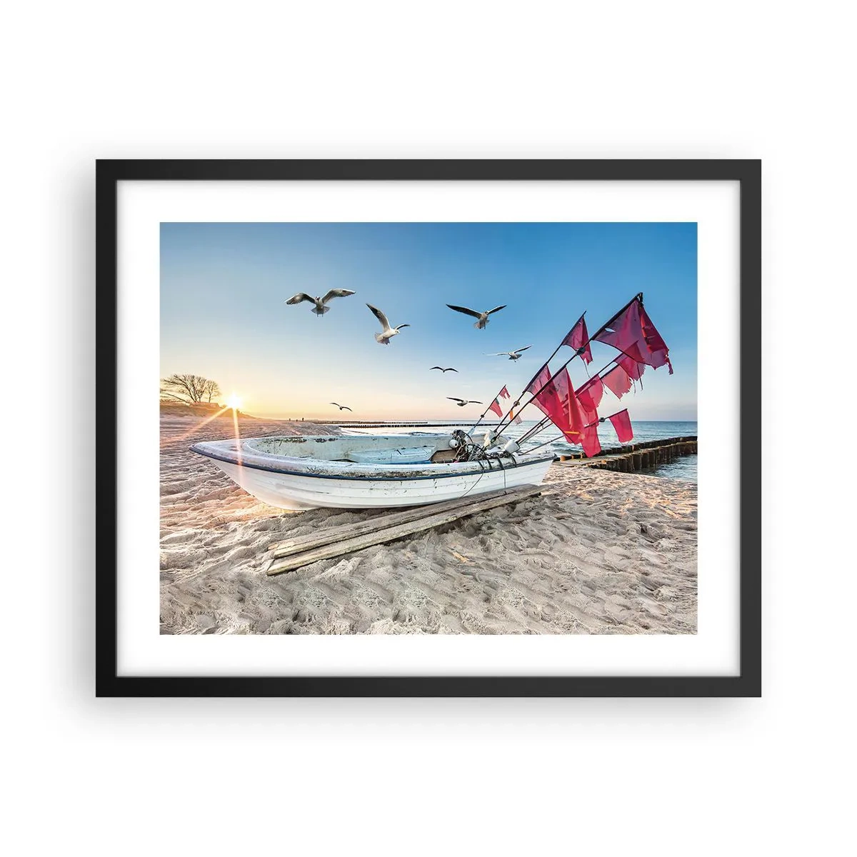 Plakat w czarnej ramie - Zasłużony odpoczynek - 50x40 cm