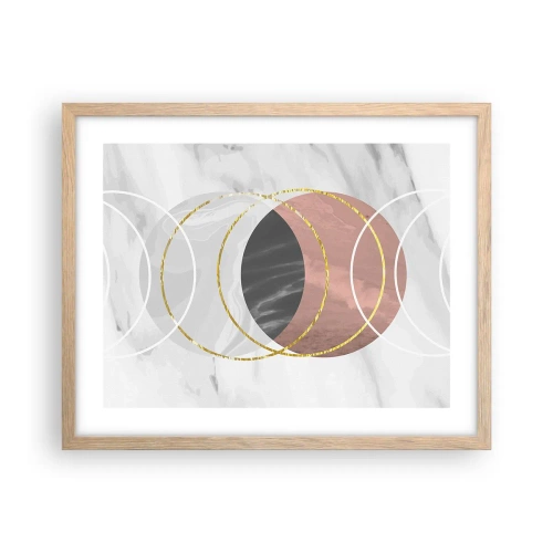 Plakat w ramie jasny dąb - Muzyka sfer - 50x40 cm
