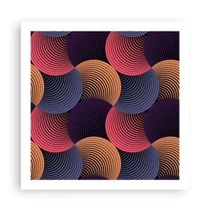 Plakat - W kolistym rytmie - 60x60 cm