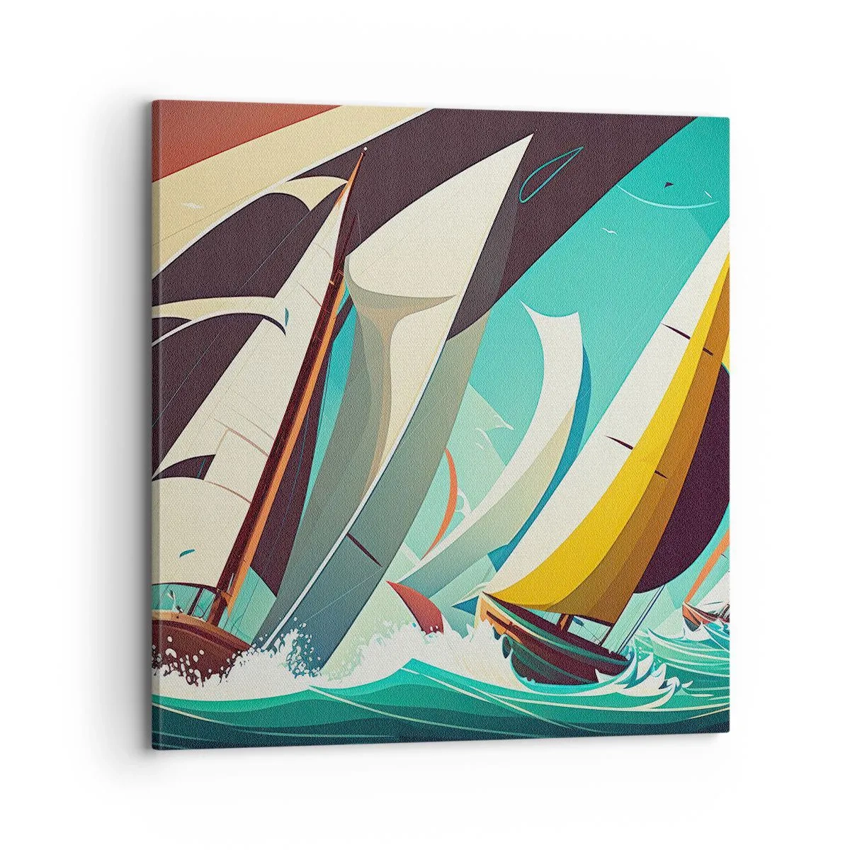 Obraz na płótnie - Z żywiołami za pan brat - 70x70 cm