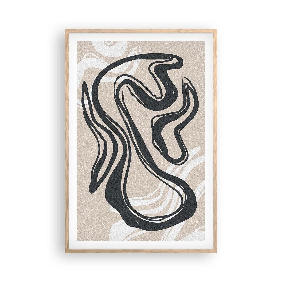 Plakat w ramie jasny dąb - Ekspresja zwielokrotniona - 61x91 cm