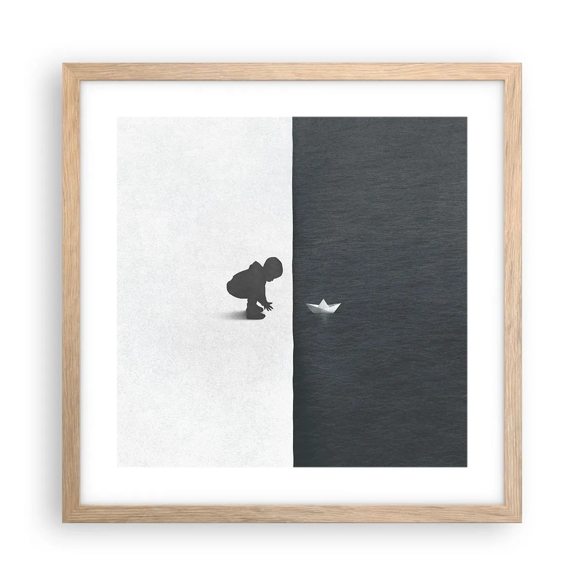 Plakat w ramie jasny dąb - Wielka wyprawa - 40x40 cm