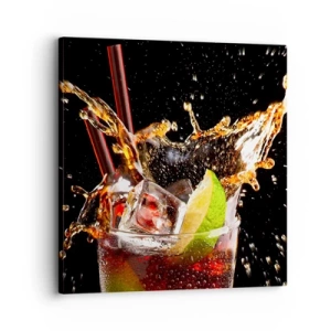 Obraz na płótnie - Radość i energia kolorów - 30x30 cm