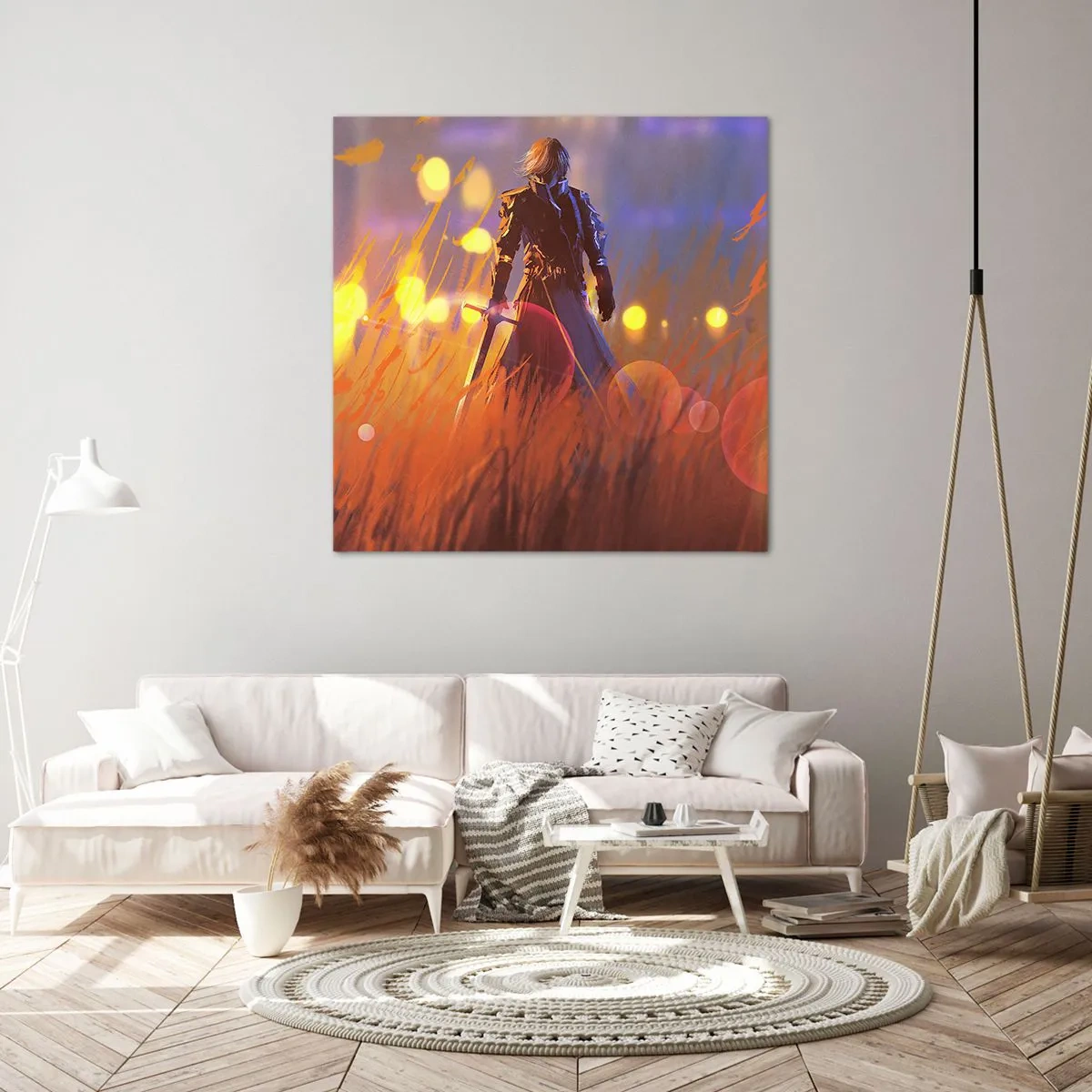 Obraz na płótnie - Błędny rycerz - 60x60 cm