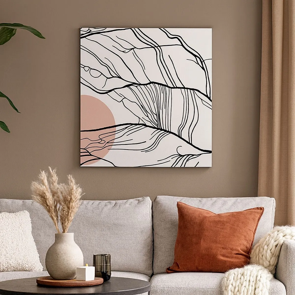 Obraz na płótnie - W sieci gałązek - 30x30 cm