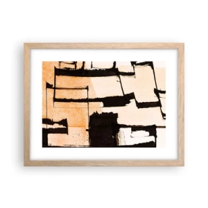 Plakat w ramie jasny dąb - Jednak porządek - 40x30 cm