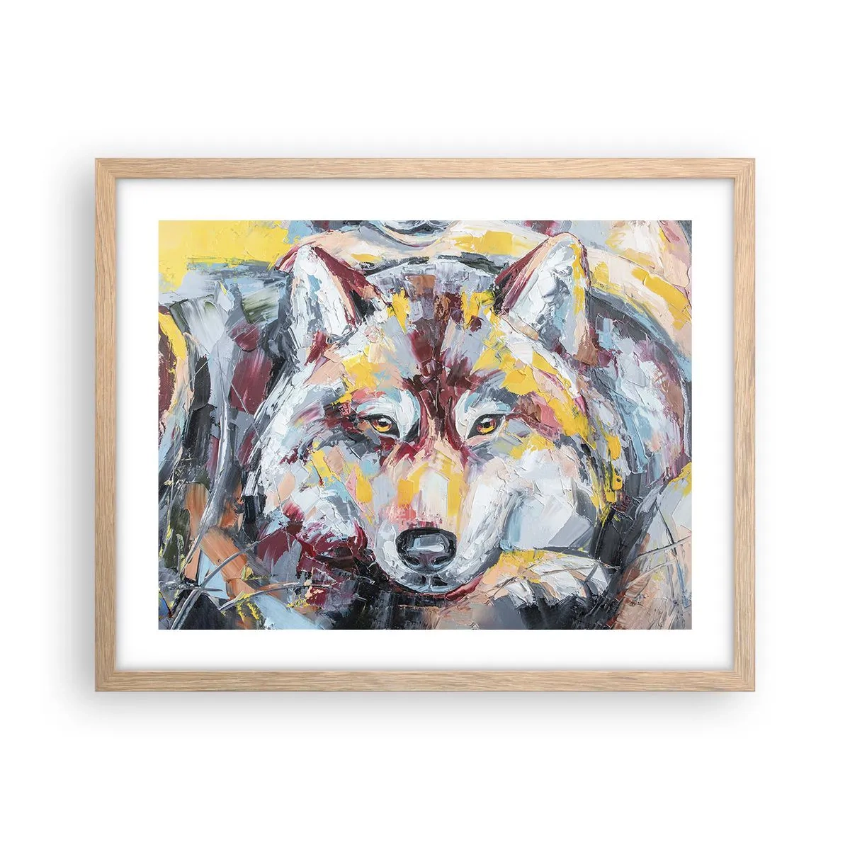 Plakat w ramie jasny dąb - Spokój wśród bliskich - 50x40 cm