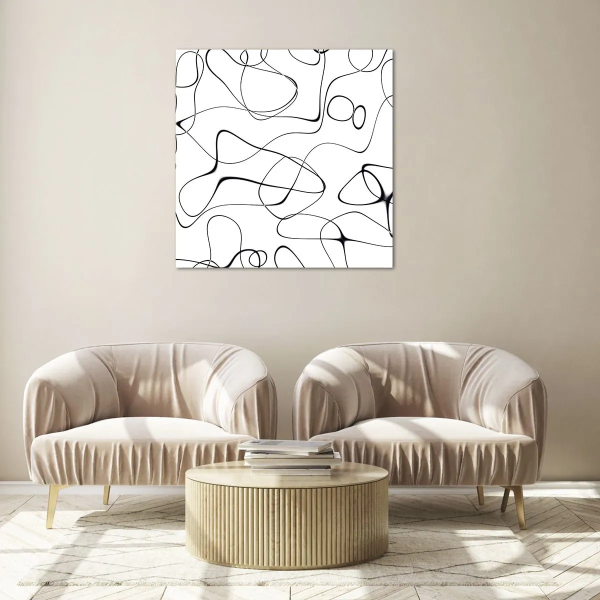 Obraz na szkle - Ścieżki życia, koleje losu - 70x70 cm