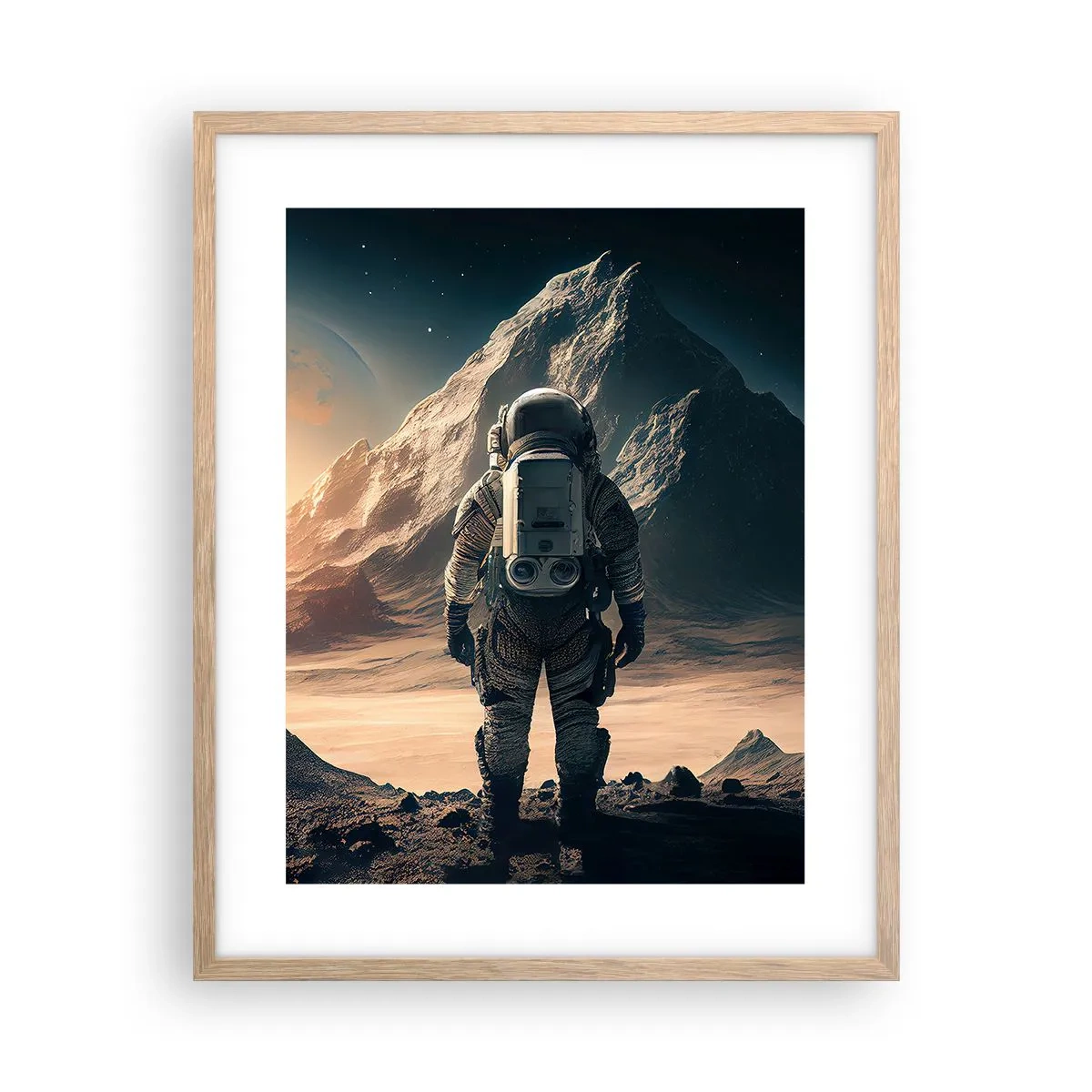 Plakat w ramie jasny dąb - Nowe wyzwanie - 40x50 cm