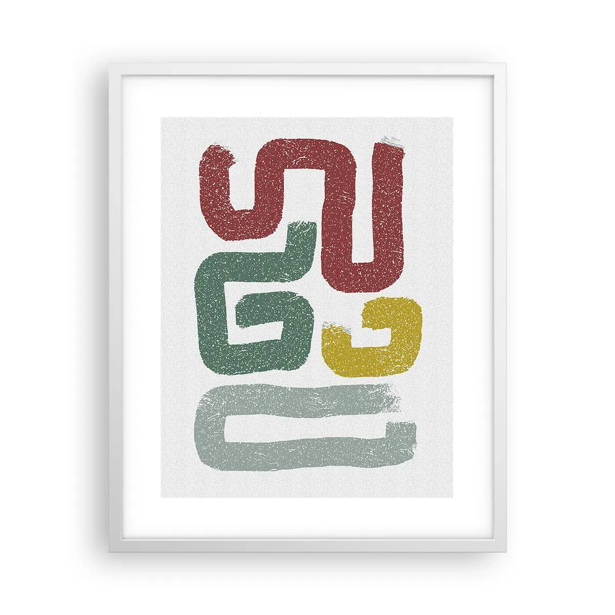 Plakat w białej ramie - W nieznanym języku - 40x50 cm