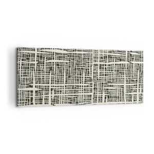 Obraz na płótnie - Kompozycja utkana - 100x40 cm