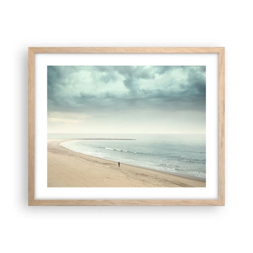 Plakat w ramie jasny dąb - w poszukiwaniu spokoju - 50x40 cm