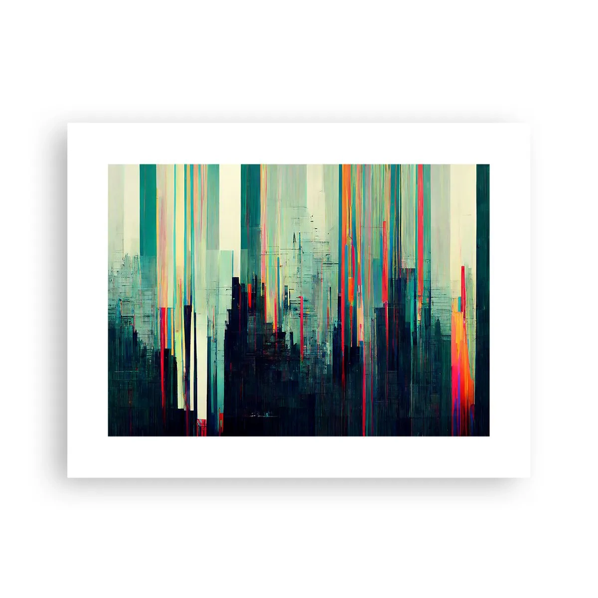 Plakat - Futurystyczne miasto - 40x30 cm