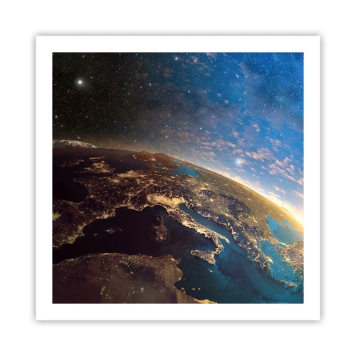 Plakat - Spójrzmy na siebie z dystansu - 60x60 cm