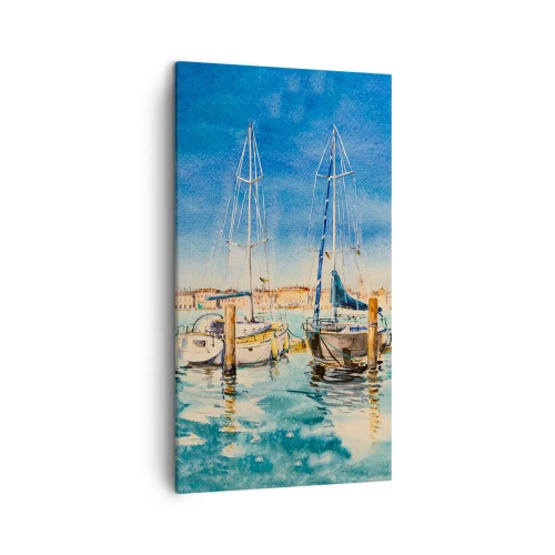 Obraz na płótnie - Słoneczna laguna - 45x80 cm